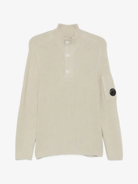C.P. Company Lens-detail ribbed-knit sweater