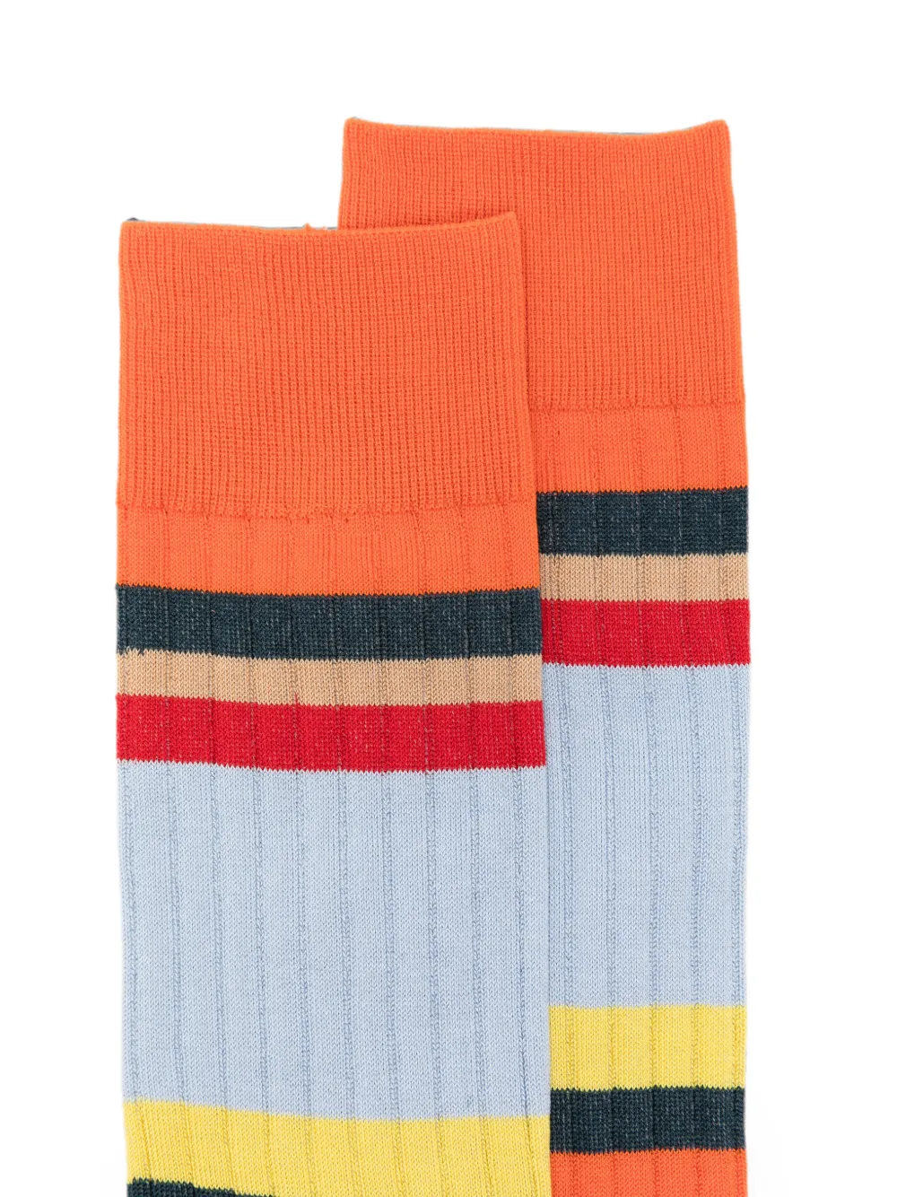 Paul Smith Ribgebreide sokken Oranje