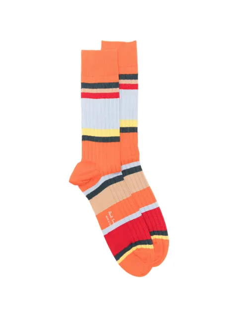 Paul Smith calcetines tejidos de canalé a rayas