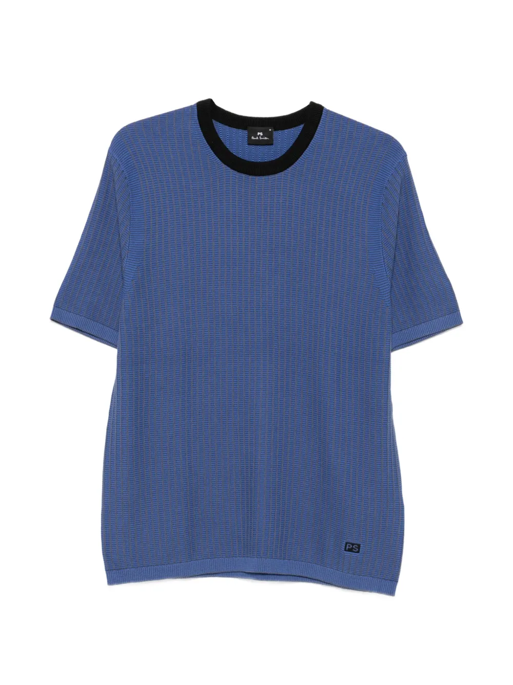 PS Paul Smith ribbed-knit cotton T-shirt - Blu