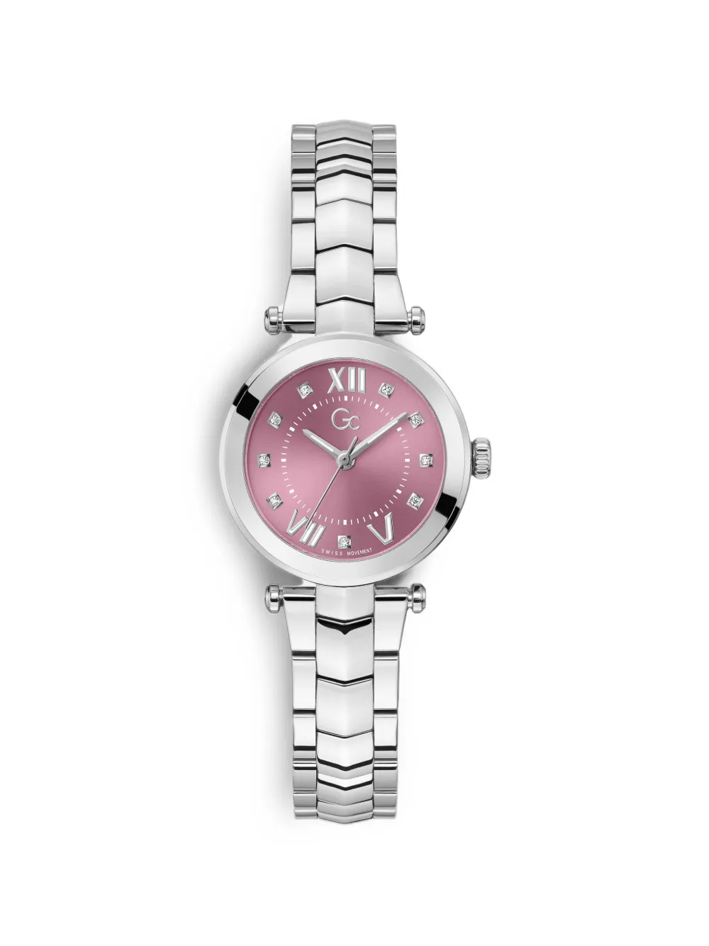 GUESS USA GC Illusion small size metal watch - Rosa