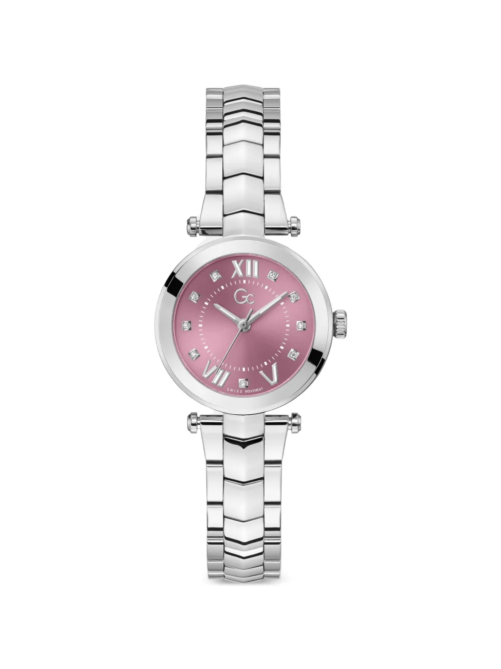GUESS USA GC Illusion small size metal watch - Rosa