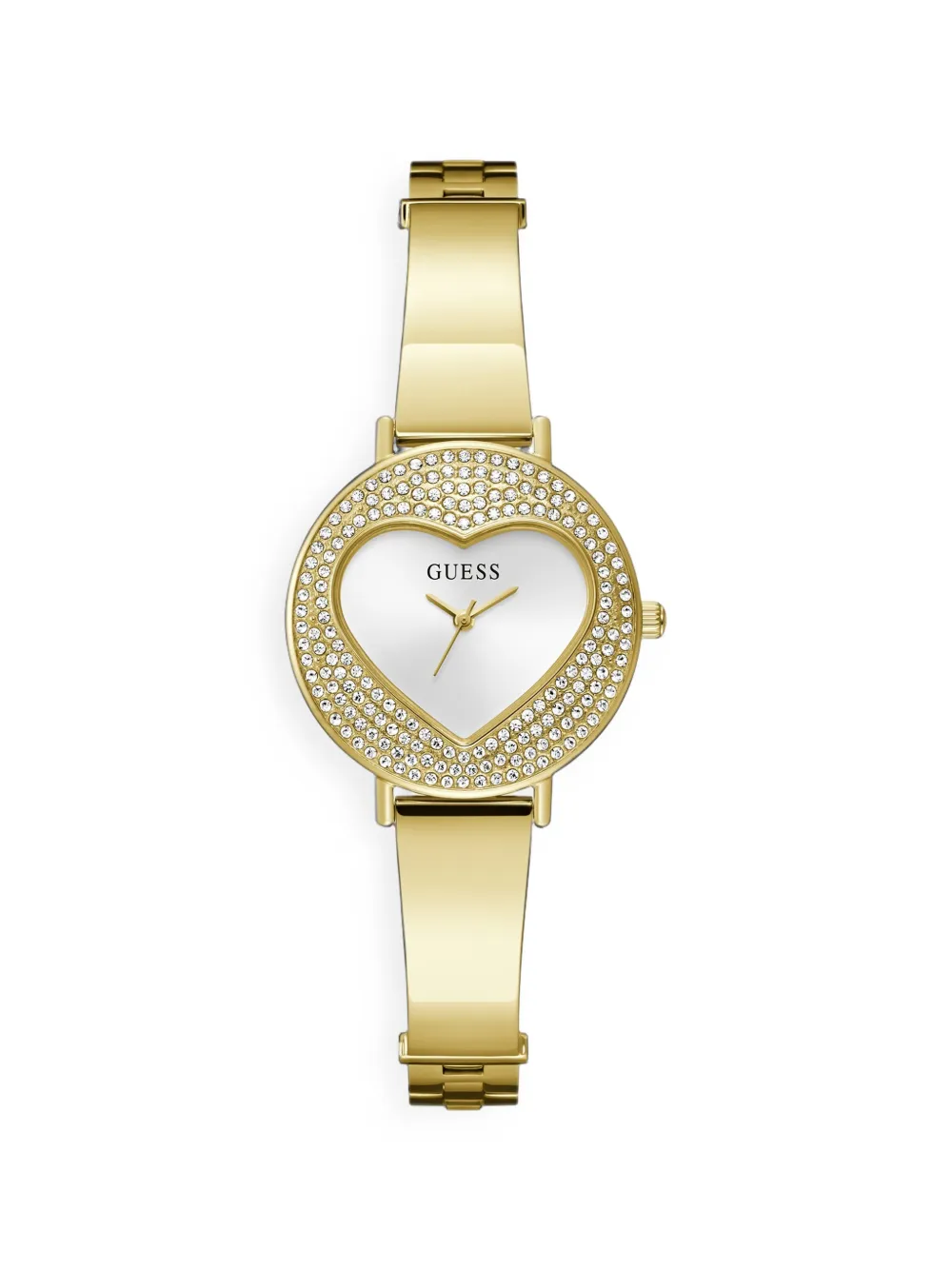 GUESS USA gold-tone analog watch - Weiß