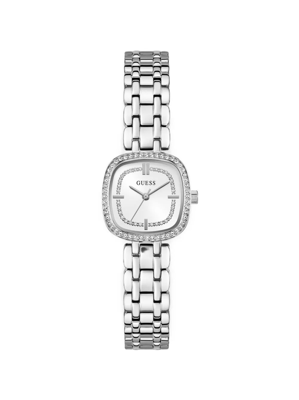 GUESS USA Hazel silver-tone analog watch - Weiß