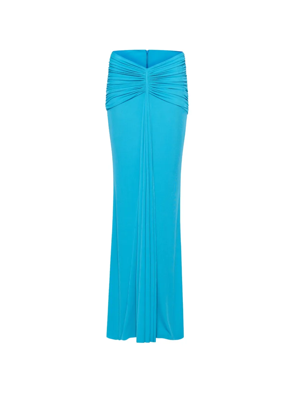 CHATS BY C.DAM Noura V-neck back-zip maxi skirt set - Blu