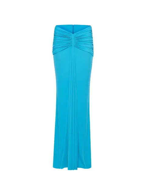 CHATS BY C.DAM Noura V-neck back-zip maxi skirt set