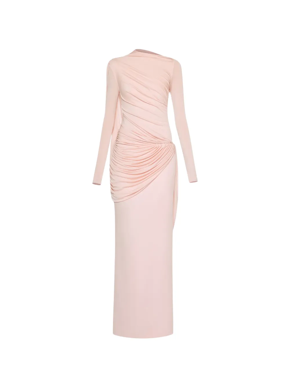 CHATS BY C.DAM asymmetrical draped maxi dress