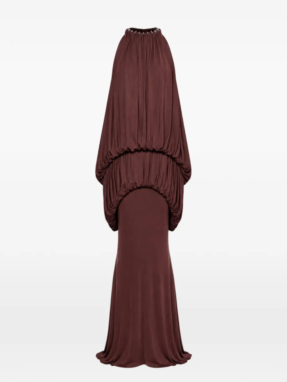 CHATS BY C.DAM Mayer maxi-jurk met gedrapeerd lijfje en hardware-detail Rood