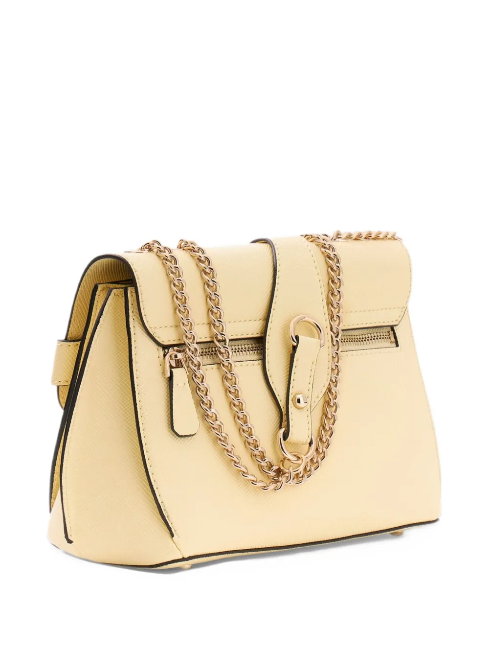 GUESS USA Serenova Saffiano crossbody Geel