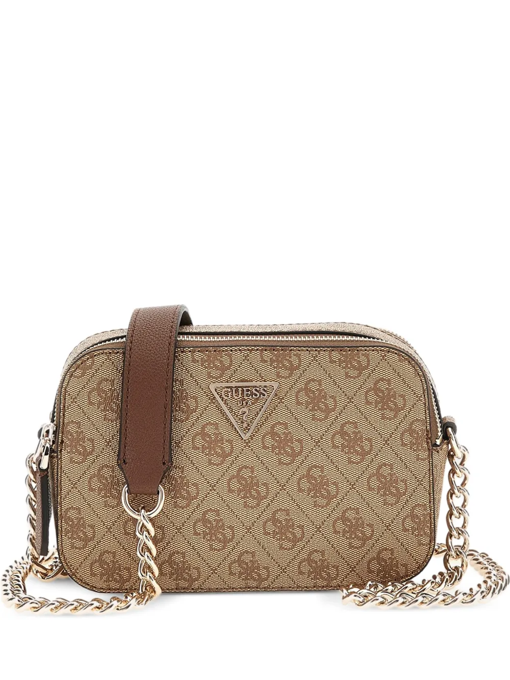 GUESS USA Noelle 4G logo mini shoulder bag - Toni neutri
