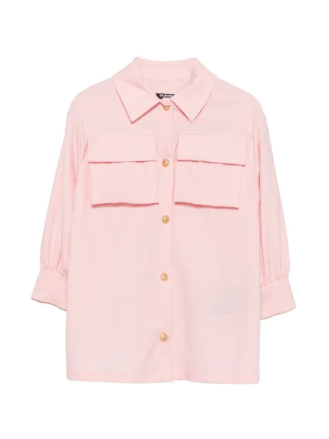 Balmain Kids flap-pockets dress