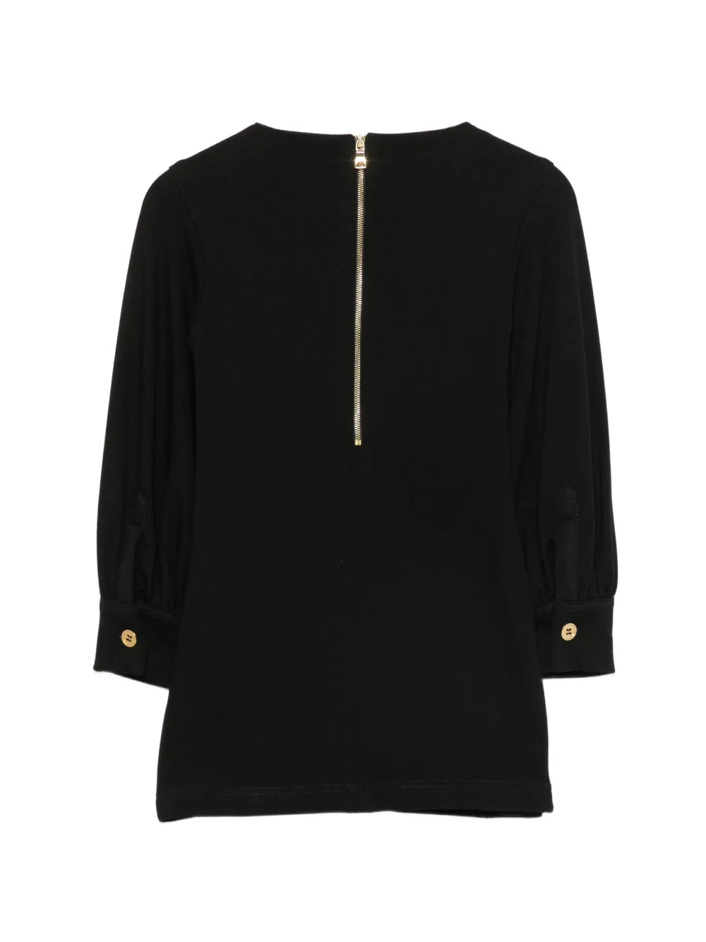Balmain Kids Jurk met lange mouwen en knoop-detail Zwart