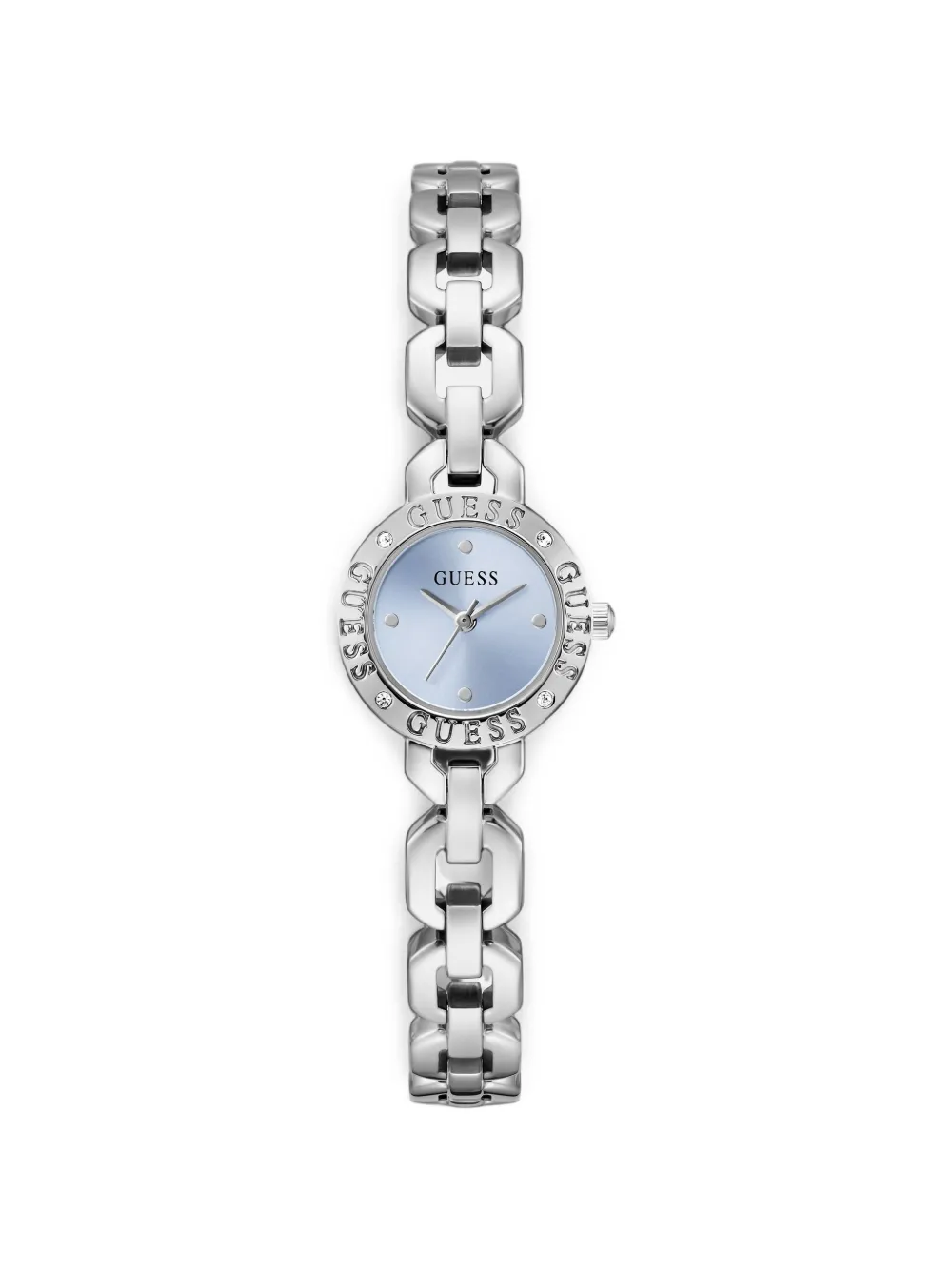 GUESS USA Siren silver-tone analog watch - Blu