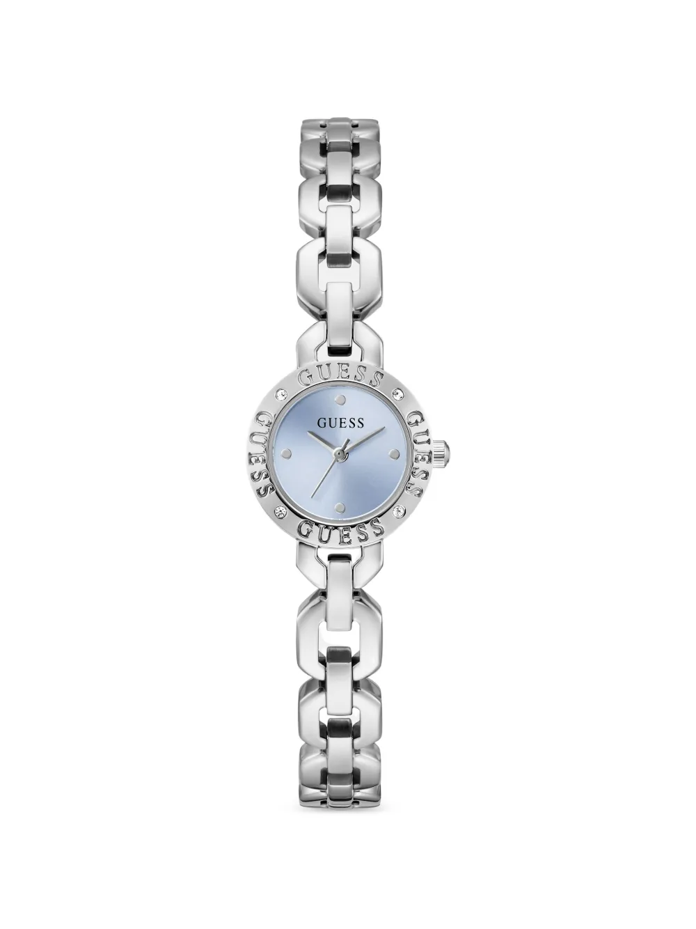 GUESS USA Siren silver-tone analog watch - Blu