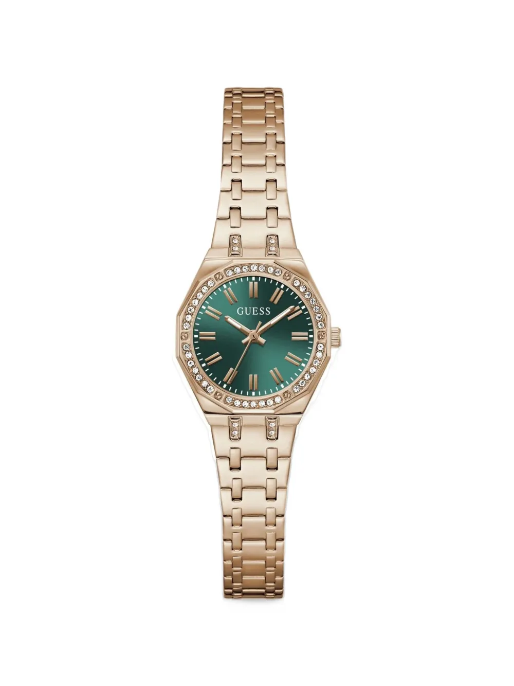 GUESS USA rose-gold tone analog watch 25mm - Verde