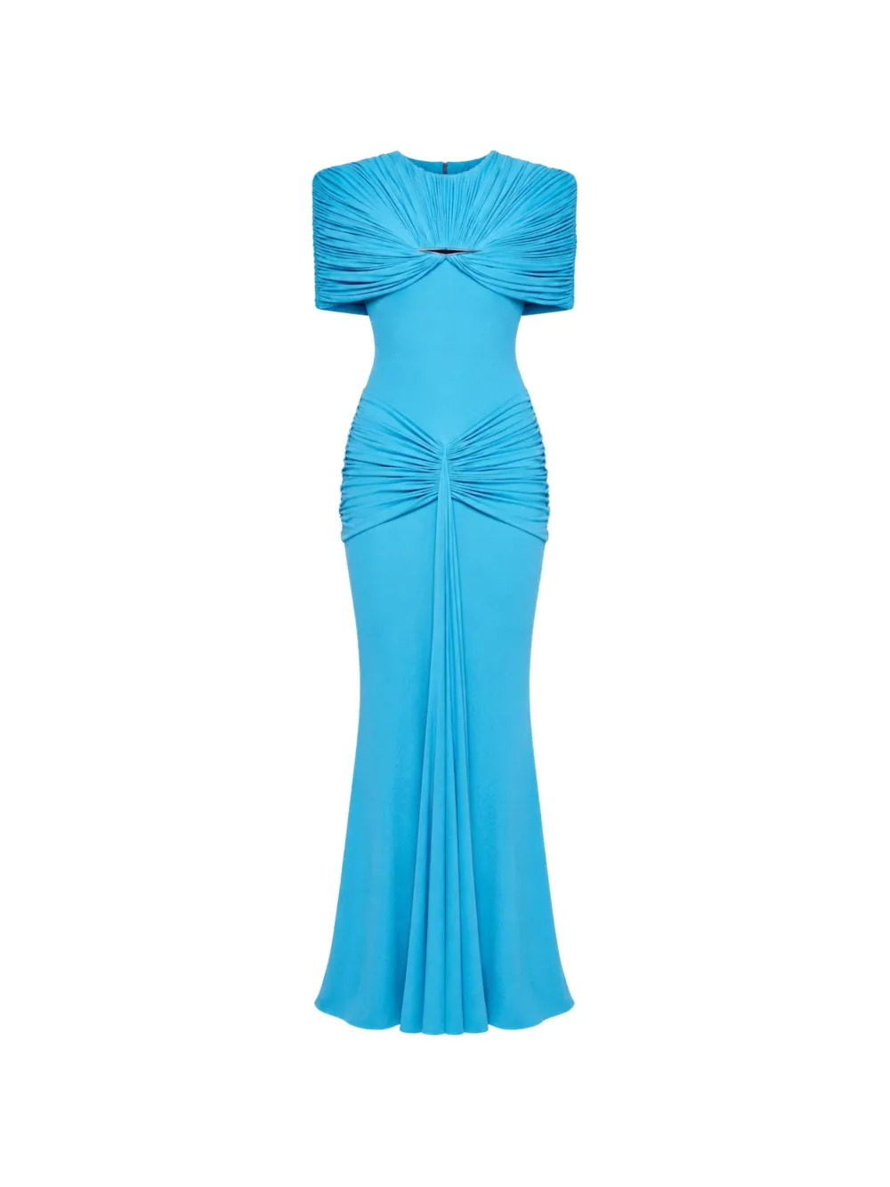 CHATS BY C.DAM Sarah draped metal-accessory maxi dress
