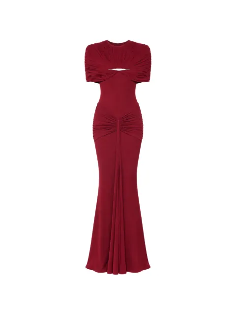 CHATS BY C.DAM Virginia draped metal-accessory maxi dress
