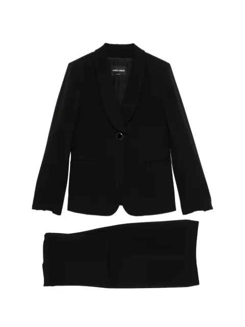 Giorgio Armani traje con botones y solapa de esmoquin