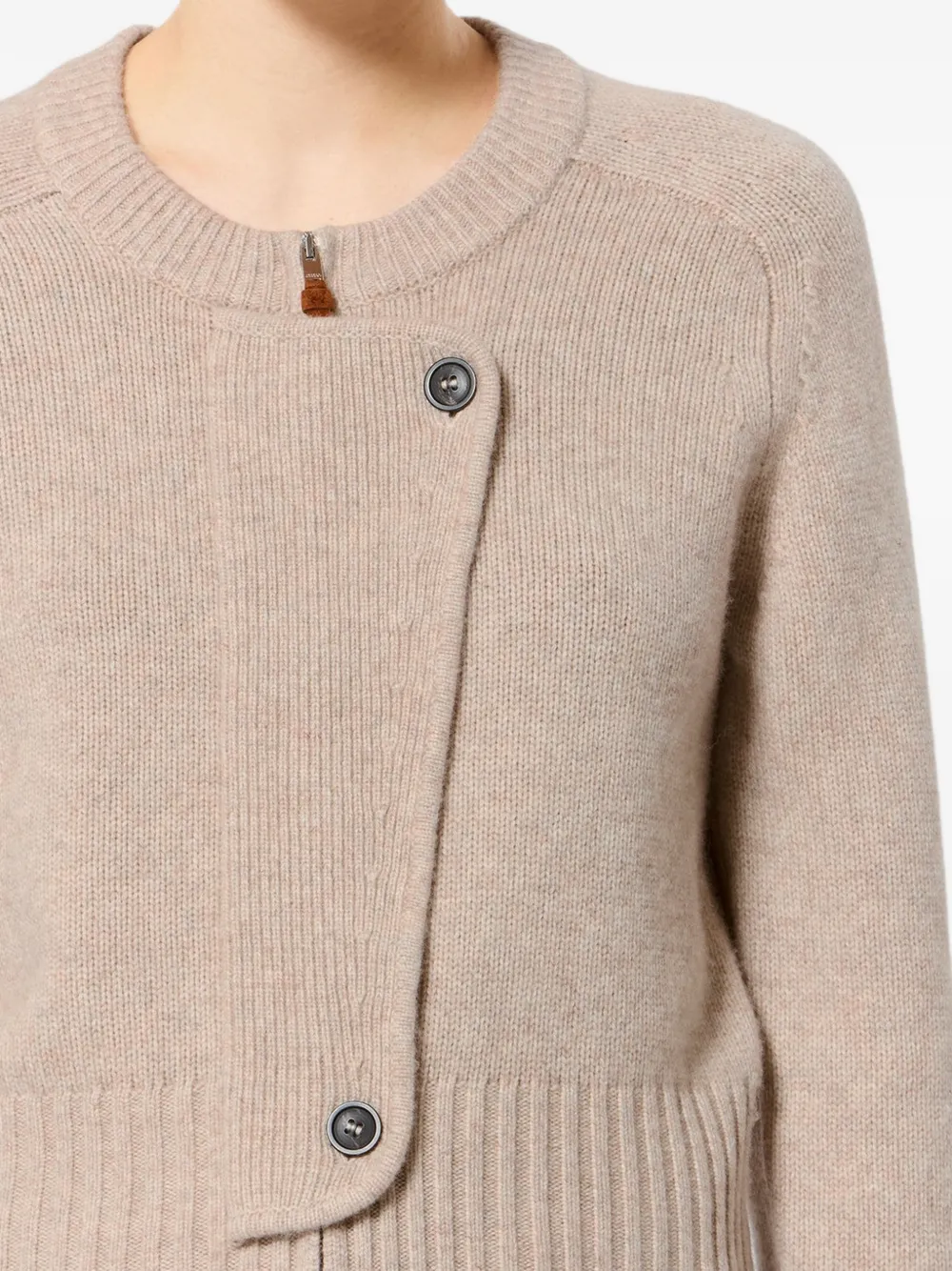 ISABEL MARANT Murielle vest met ritssluiting Beige