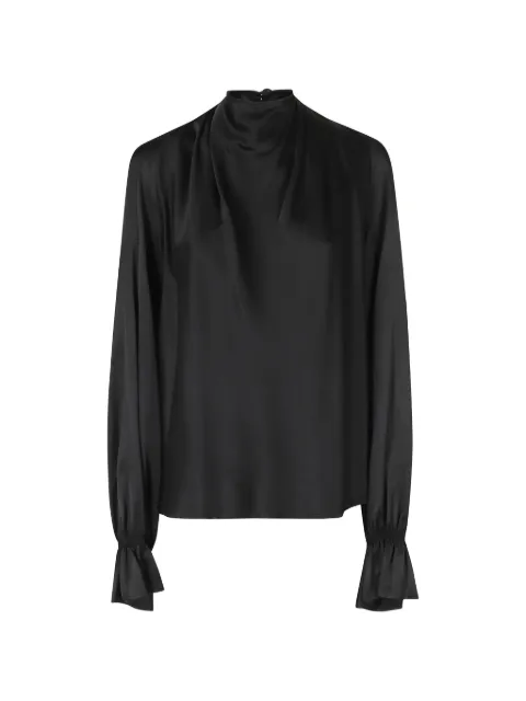 Raquel Diniz Moona drape-neck blouse