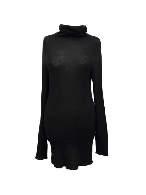 Rick Owens Vintage suéter tejido de canalé con cuello vuelto