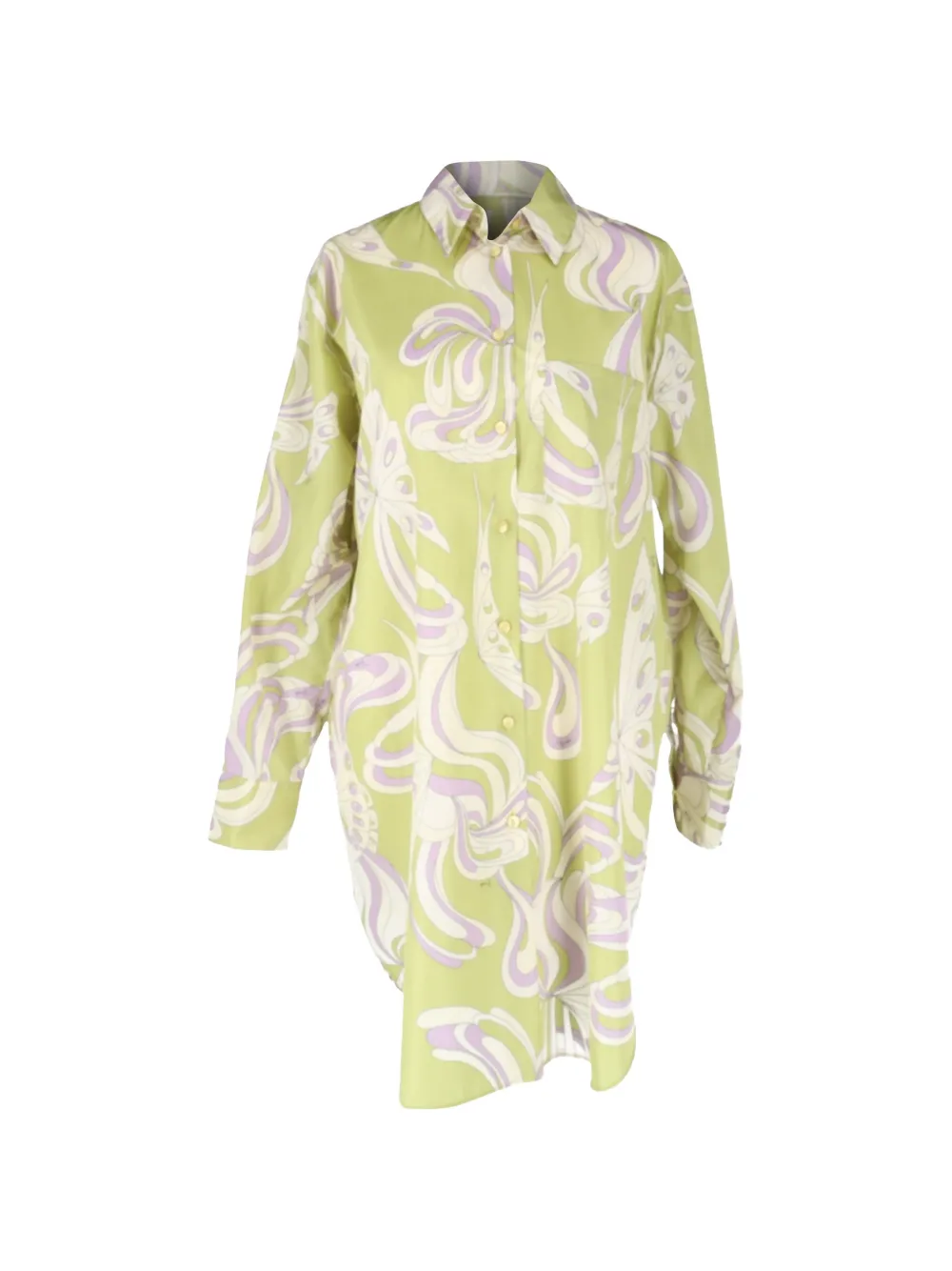 PUCCI Pre-Owned chemise à imprimé Farfalle - Vert PUCCI Pre-Owned chemise à imprimé Farfalle - Vert