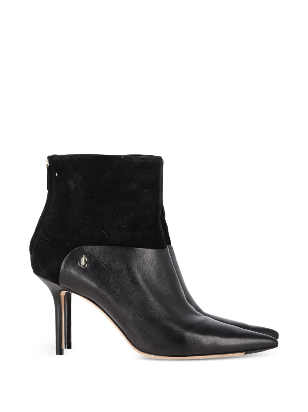 Jimmy Choo Pre-Owned Beyla suede-trimmed ankle boots - Schwarz