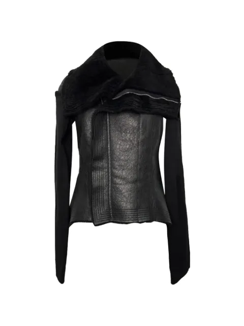 Rick Owens Vintage Naska asymmetric shearling jacket