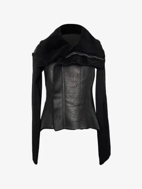 Rick Owens Vintage asymmetrisk Naska lammeskindsjakke