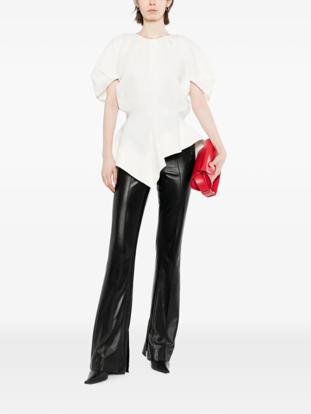 KHAITE Rumi Top in White, view 2