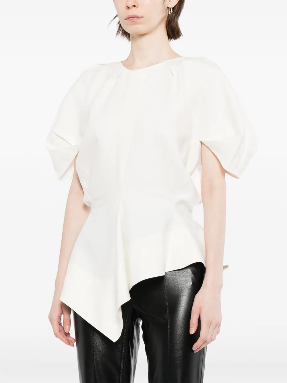 KHAITE Rumi Top in White, view 3