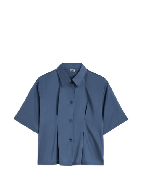 Jil Sander chemise plissée à manches courtes