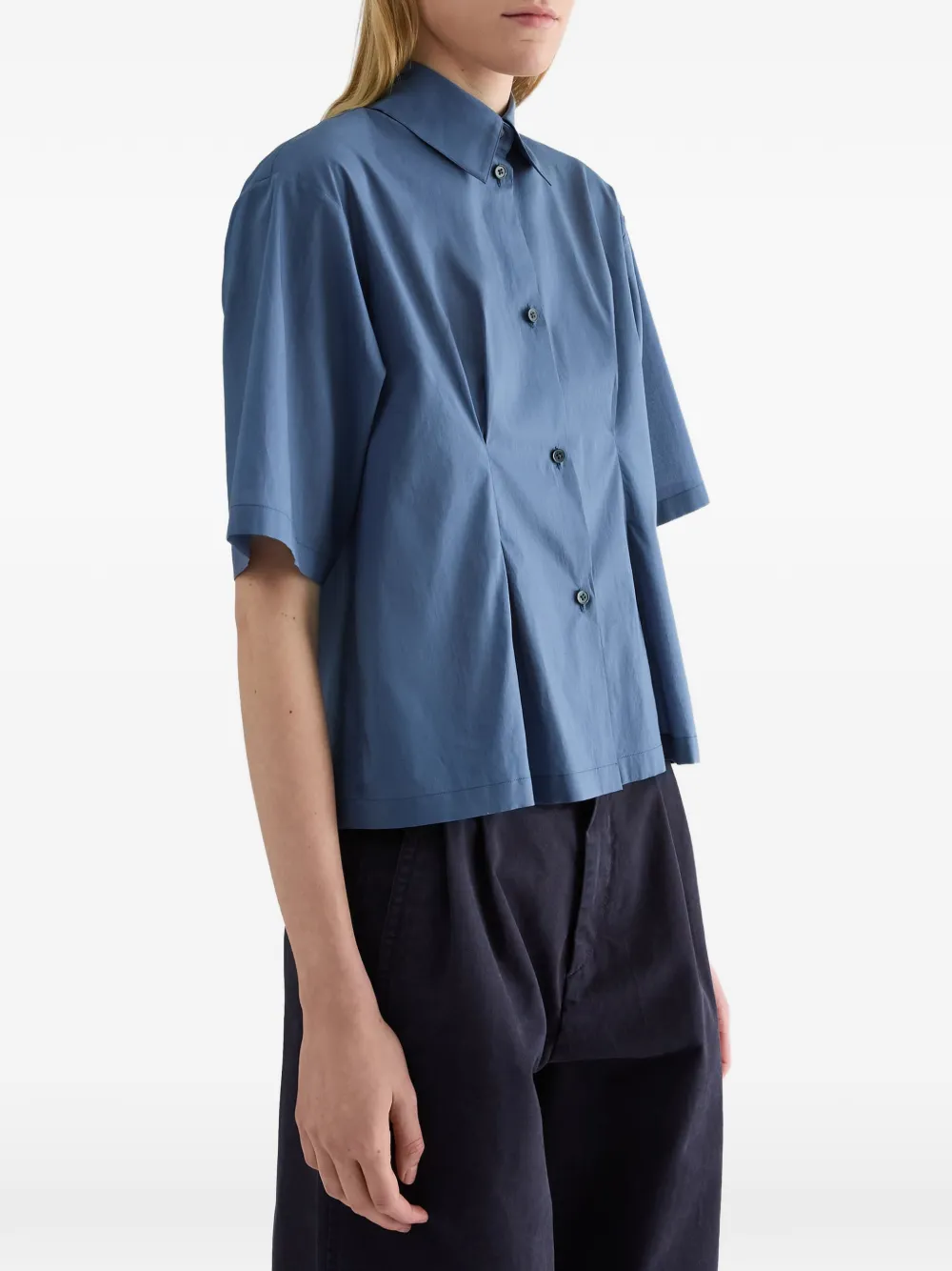 Jil Sander Gestreept overhemd Blauw