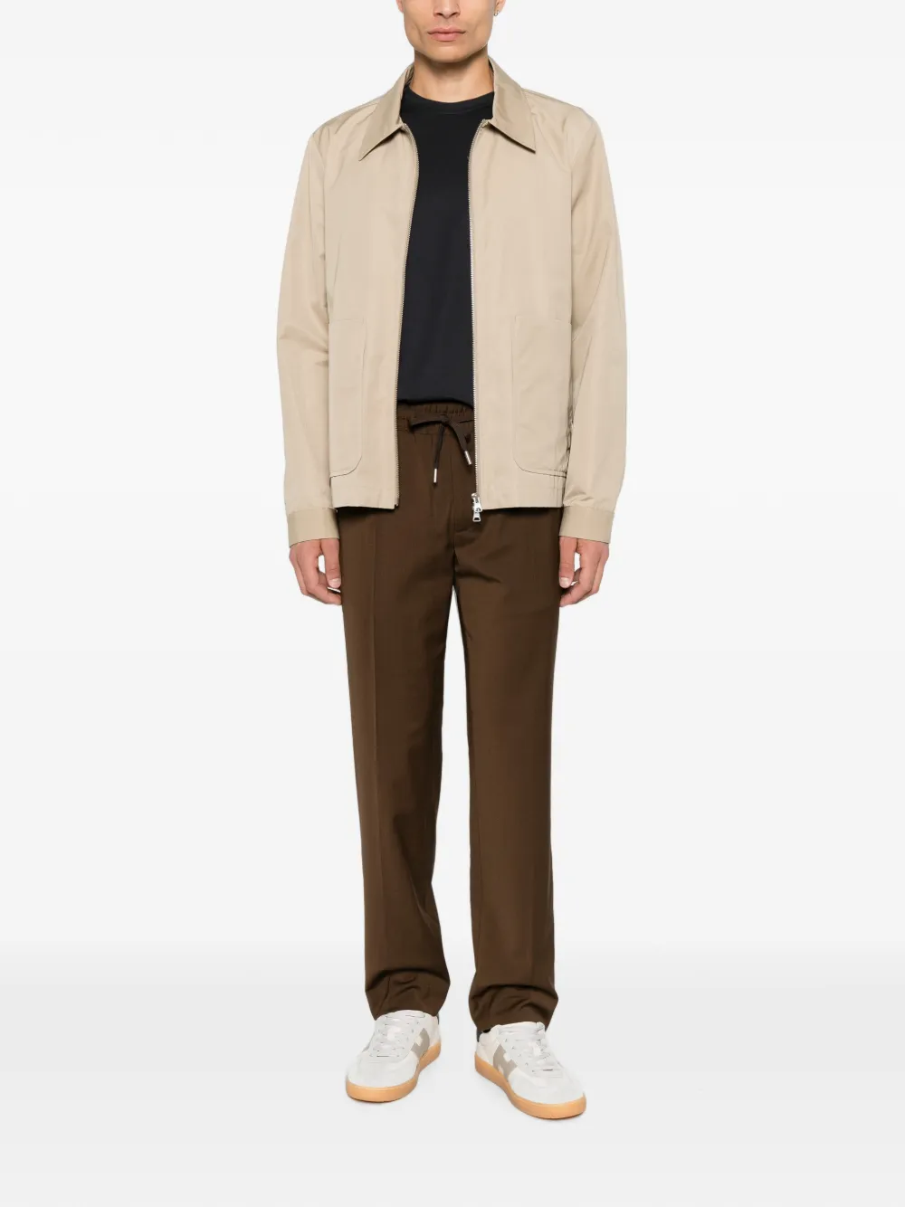 Zegna T-shirt met geborduurd logo Grijs