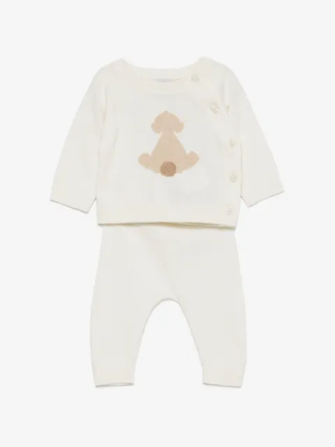 Petit Bateau set de pantalones con detalle de perro