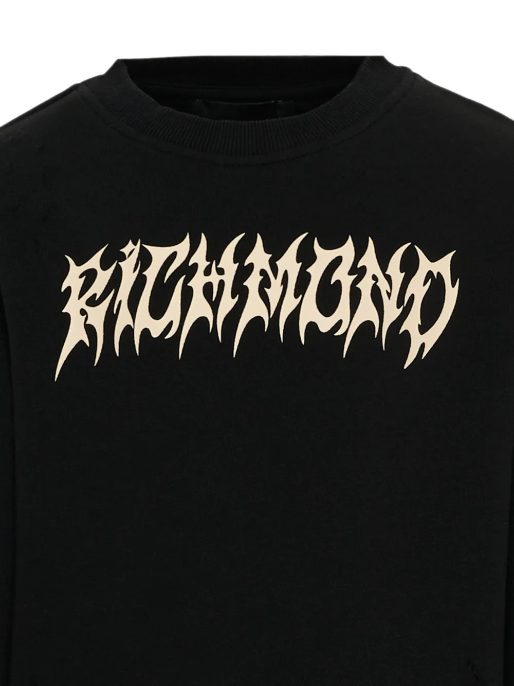 John Richmond Junior Sweater met logoprint Zwart