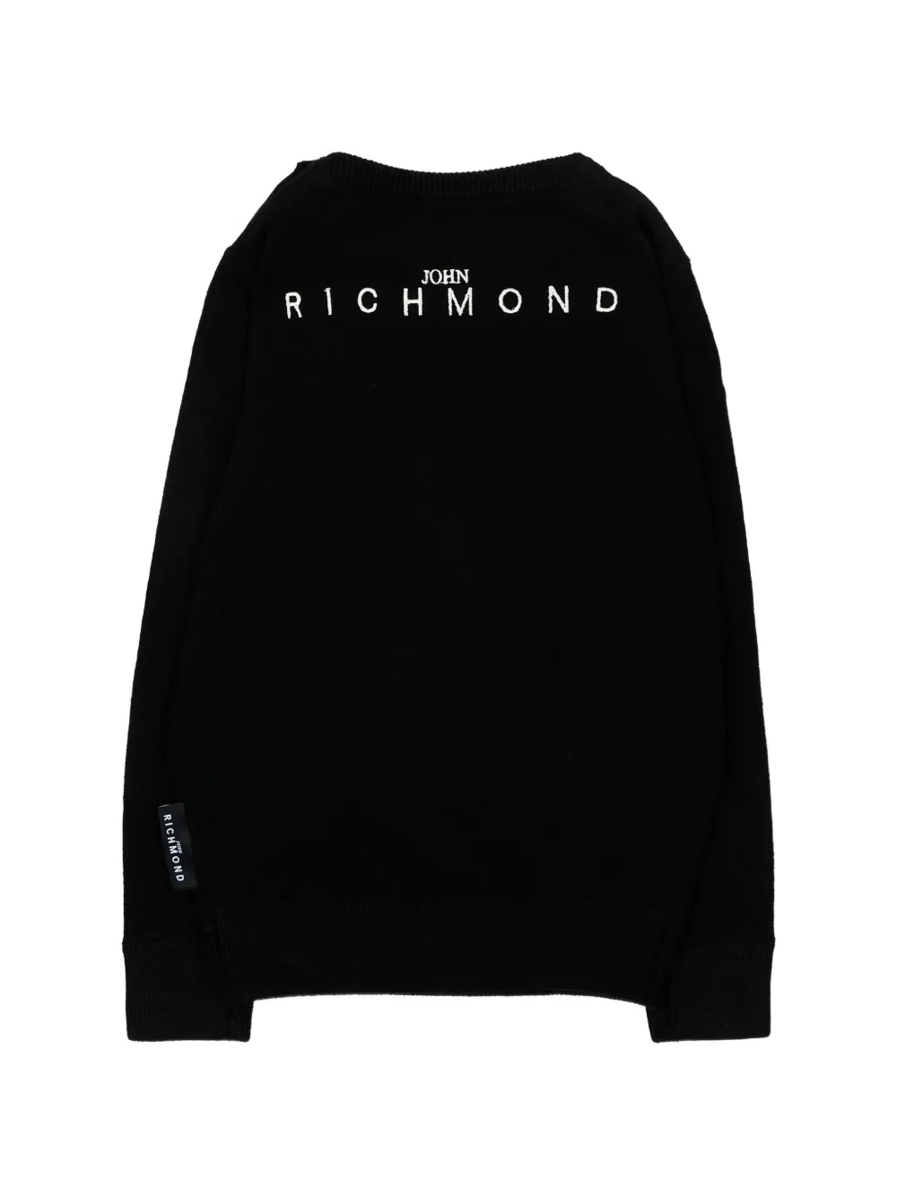 John Richmond Junior Trui met geborduurd logo Zwart