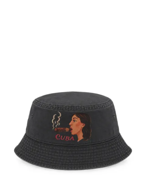 Melt graphic-print bucket hat