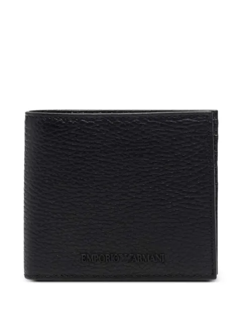 Emporio Armani logo-debossed grained-leather wallet