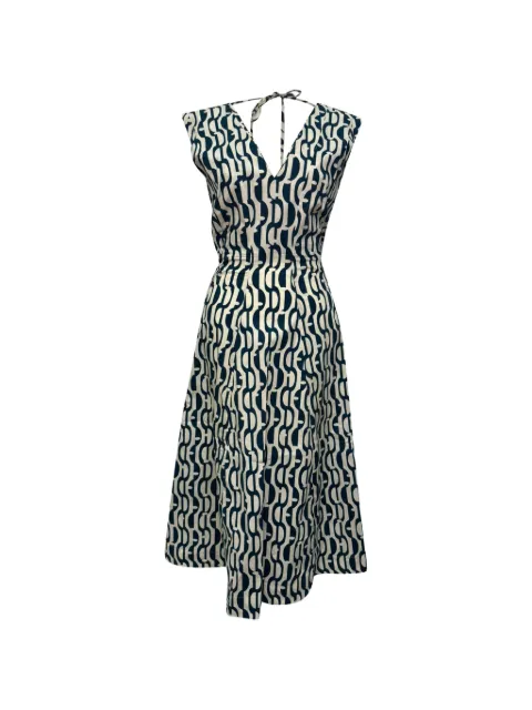 'S Max Mara robe mi-longue à imprimé géométrique