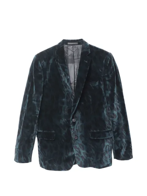 Versace Pre-Owned animal-print velvet blazer