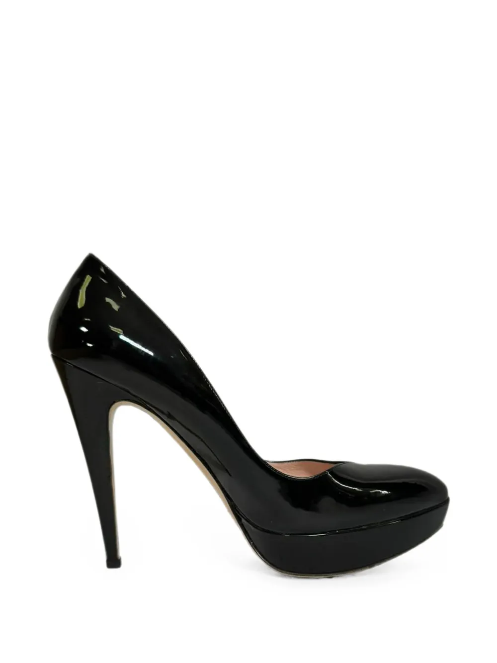 Miu Miu Pre-Owned platform pumps - Schwarz