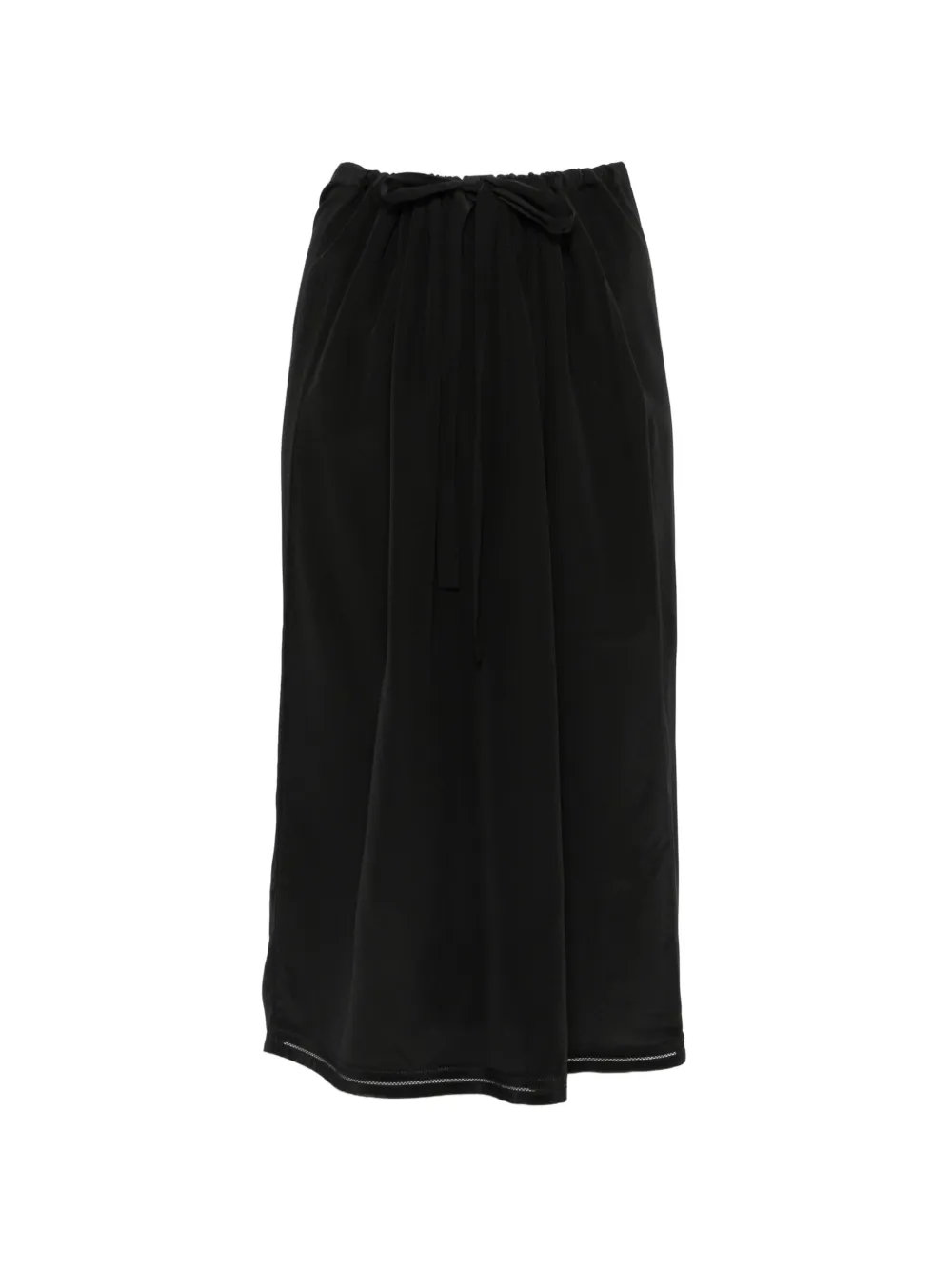 TOTEME drawstring-waist midi skirt Zwart