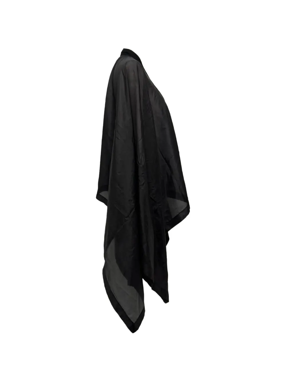 P*X様 Rick owens AW2008 イタリアンカット　FOIL ブラッ Rick Owens Vintage 2020s zip-up Asymmetric Poncho | Black | FARFETCH