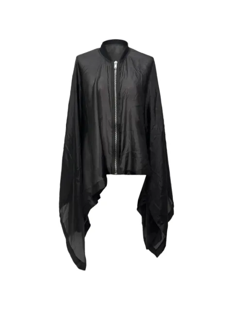 Rick Owens Vintage 2020s zip-up asymmetric poncho