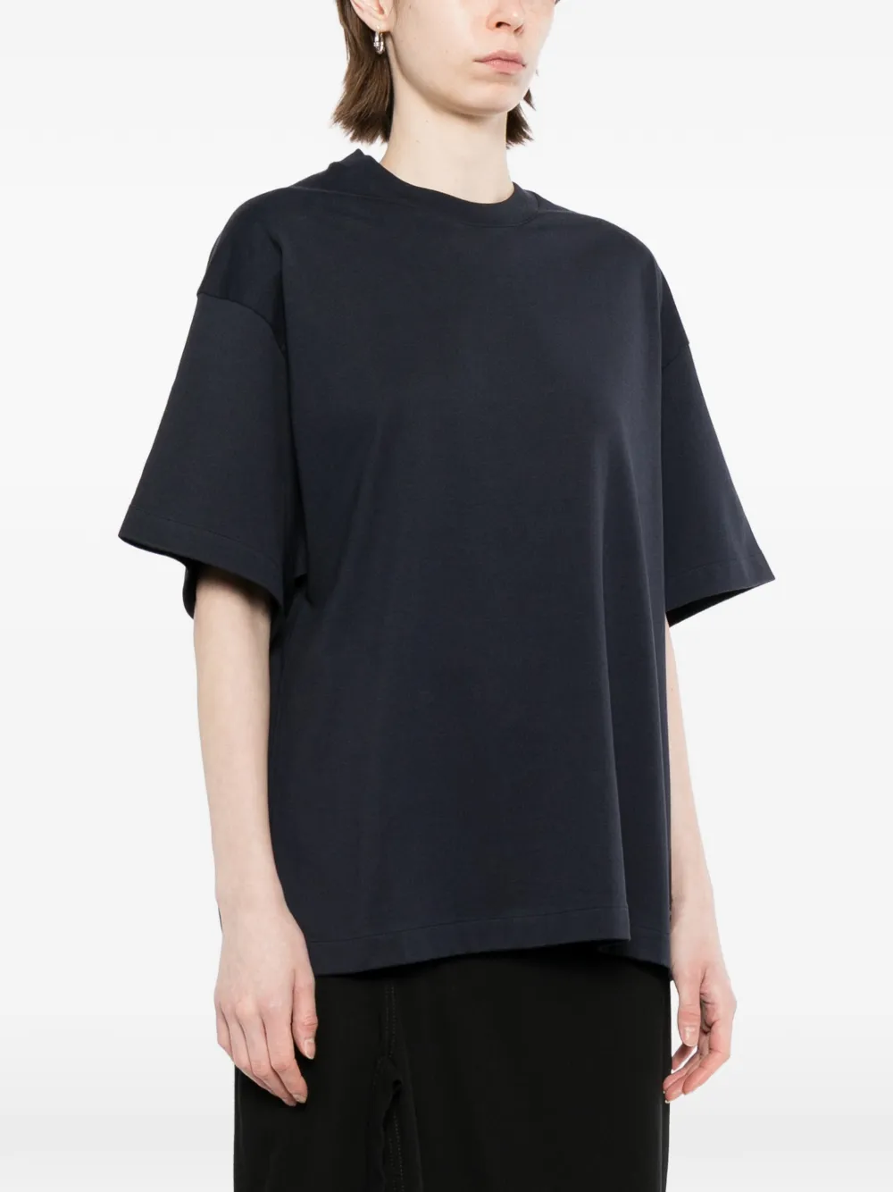Jil Sander T-shirt met logoprint Blauw
