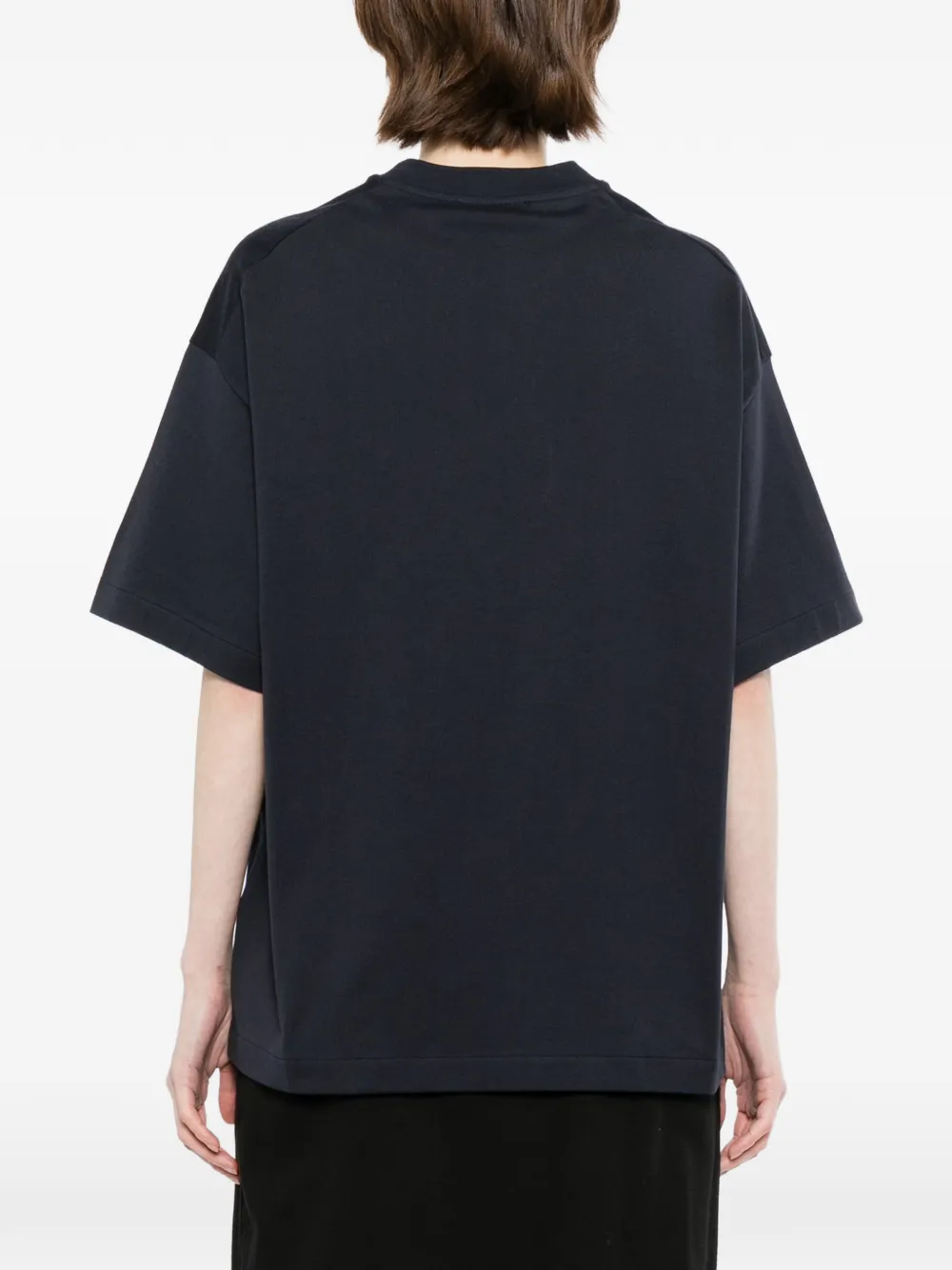 Jil Sander T-shirt met logoprint Blauw