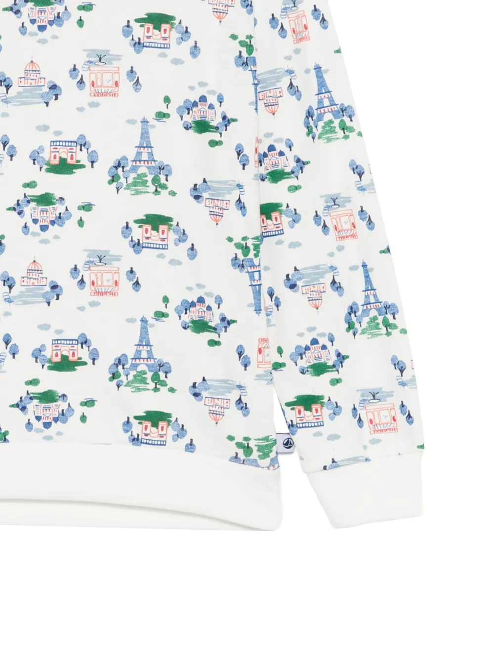 Petit Bateau Pyjama met print Wit