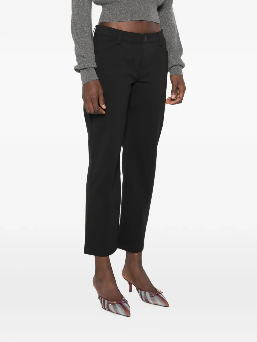 7 For All Mankind Calie straight jeans Zwart