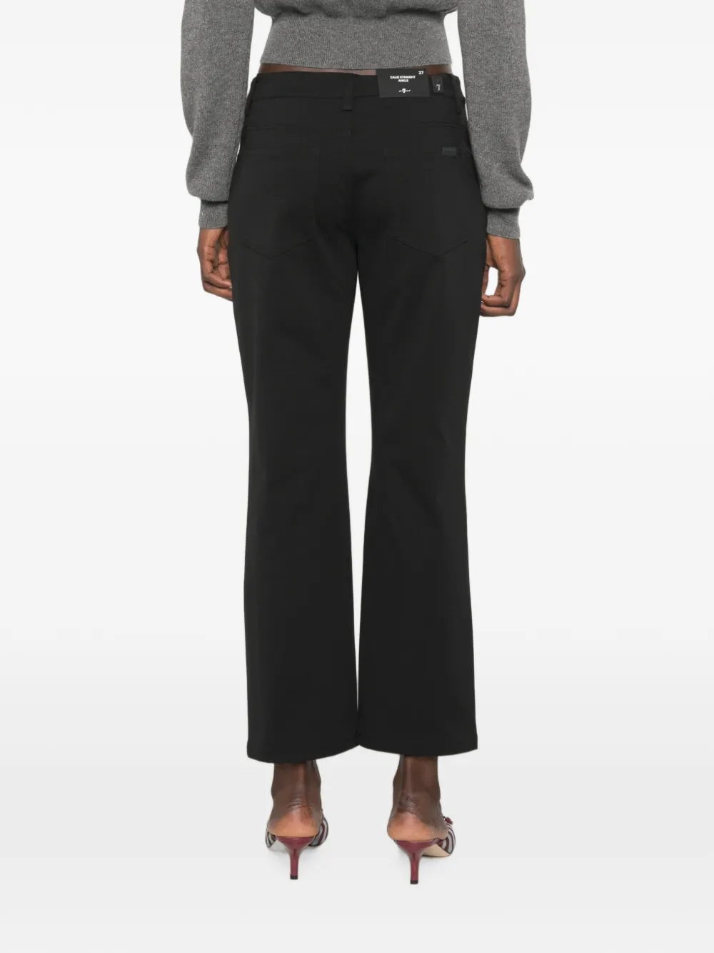 7 For All Mankind Calie straight jeans Zwart